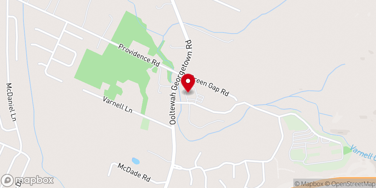 Map showing location of Silverdale Baptist Church - North Ooltewah Campus