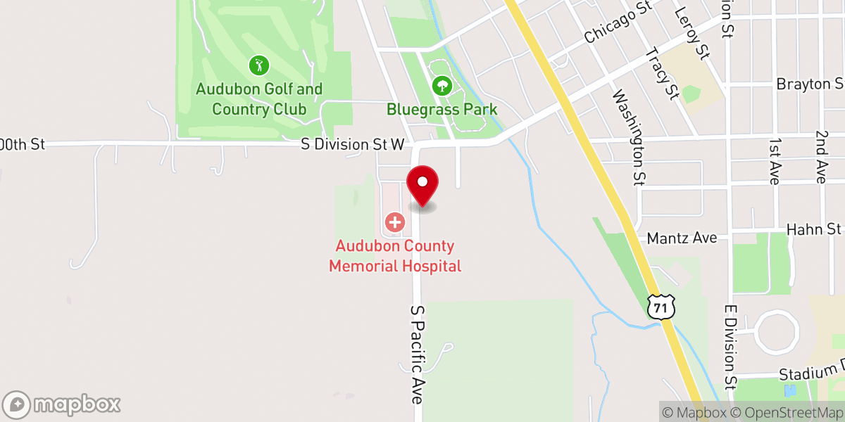 Map showing location of Legacy Church