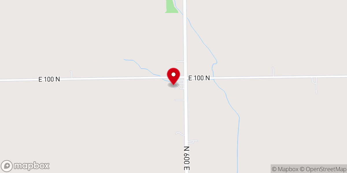Map showing location of Brown's Chapel Wesleyan Church