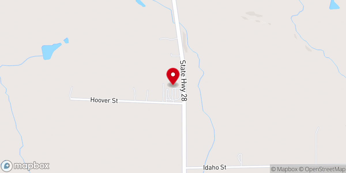 Map showing location of Martensdale Community Church