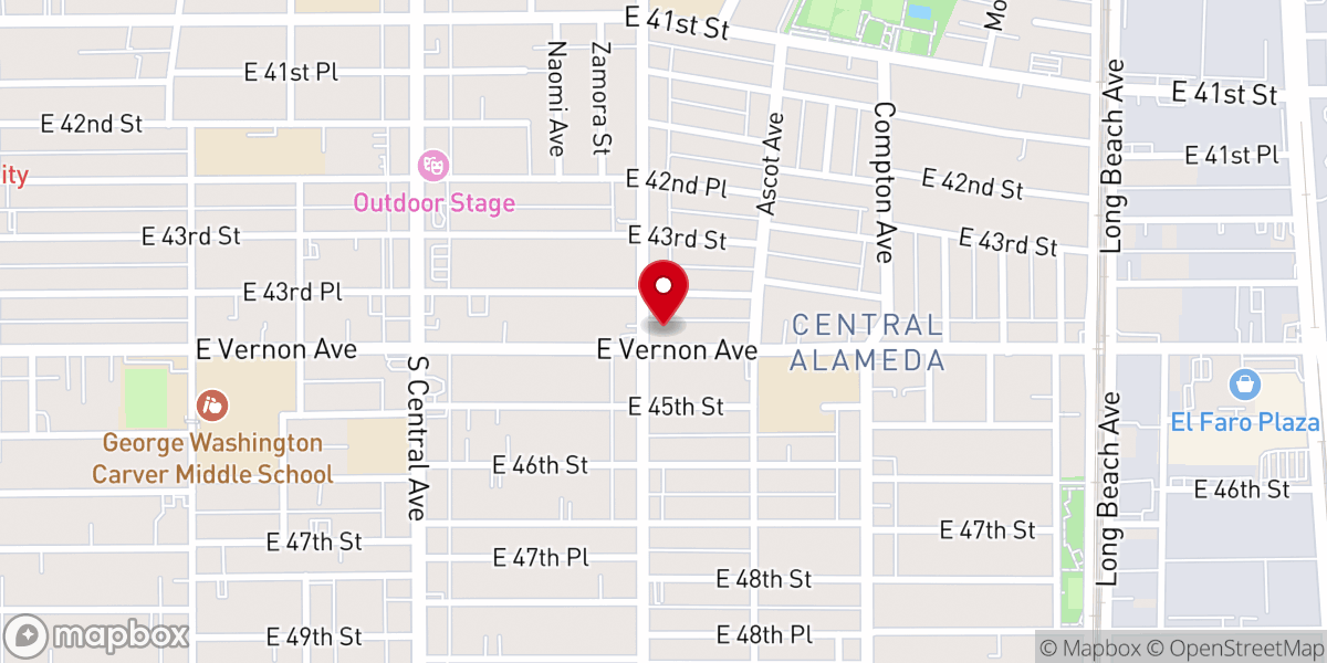 Map showing location of Zion Temple Community Church