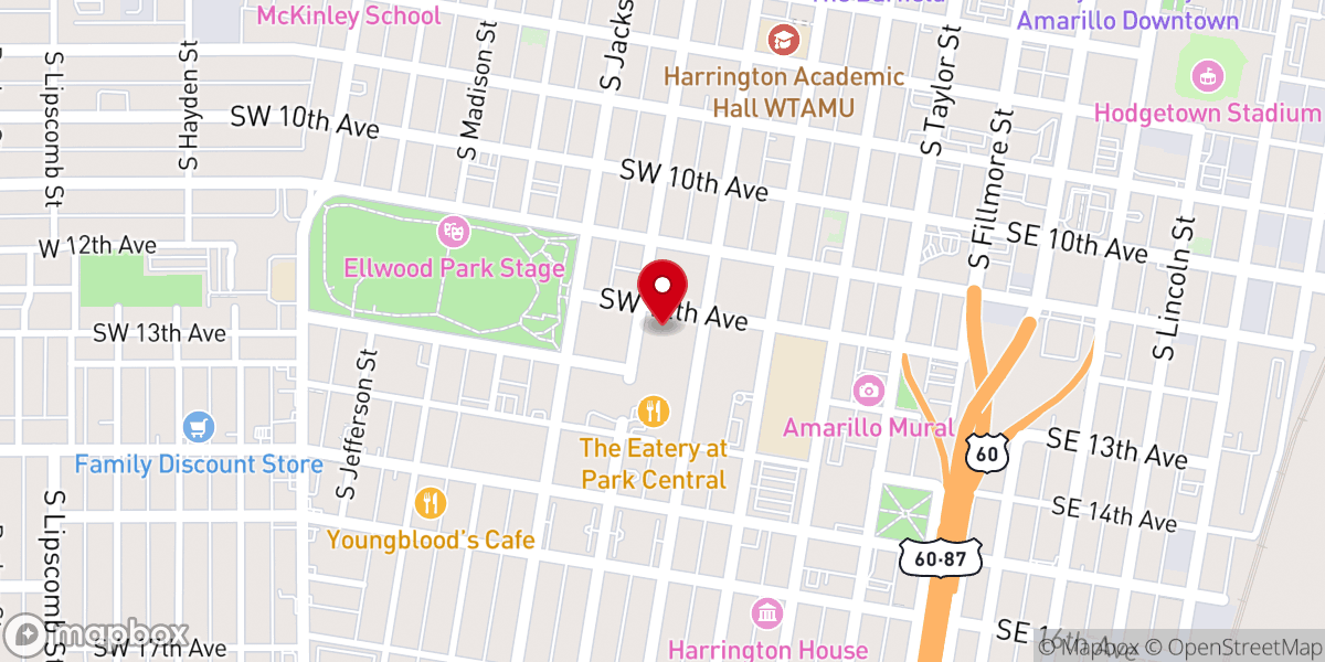Map showing location of The Loft at First Baptist