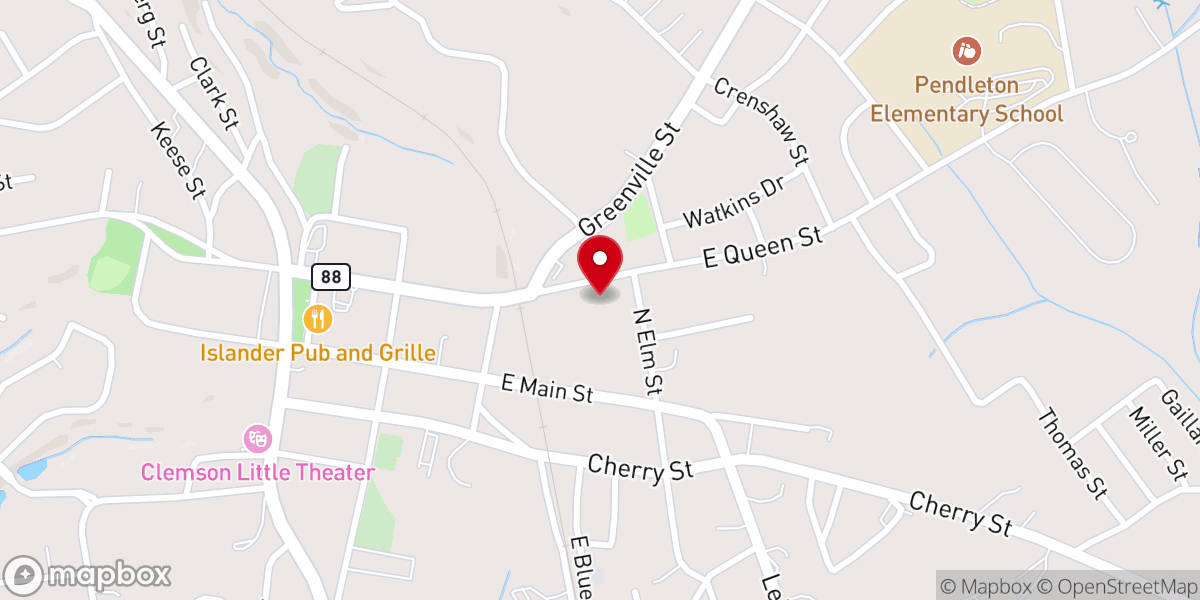 Map showing location of St Pauls Church
