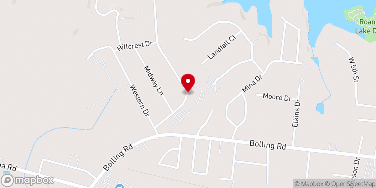 Map showing location of Lake View Park Church