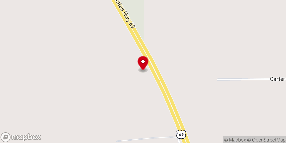 Map showing location of Zavalla food bank