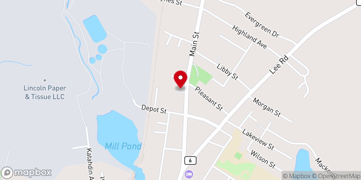 Map showing location of St. Mary of Lourdes Catholic Church
