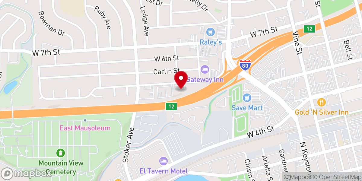 Map showing location of Church of Scientology, Mission of Sierra Nevada