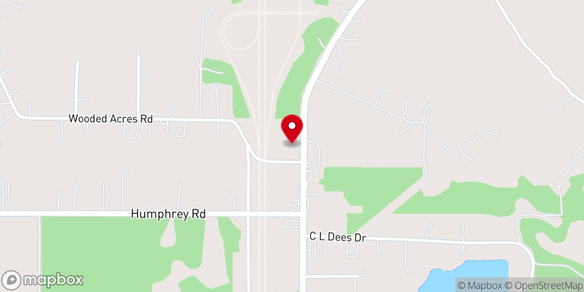 Map showing location of Vancleave Church of Christ