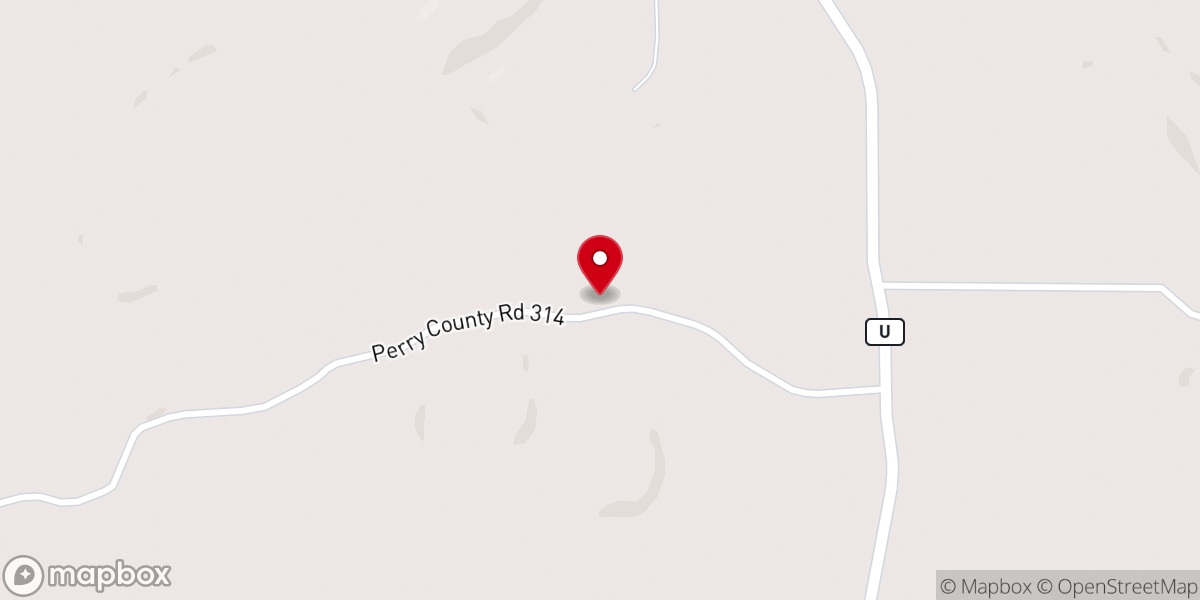 Map showing location of Pleasant Grove Church