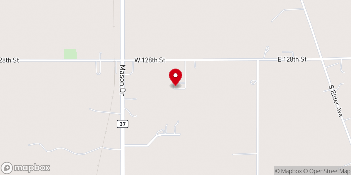Map showing location of New Life Fellowship Church