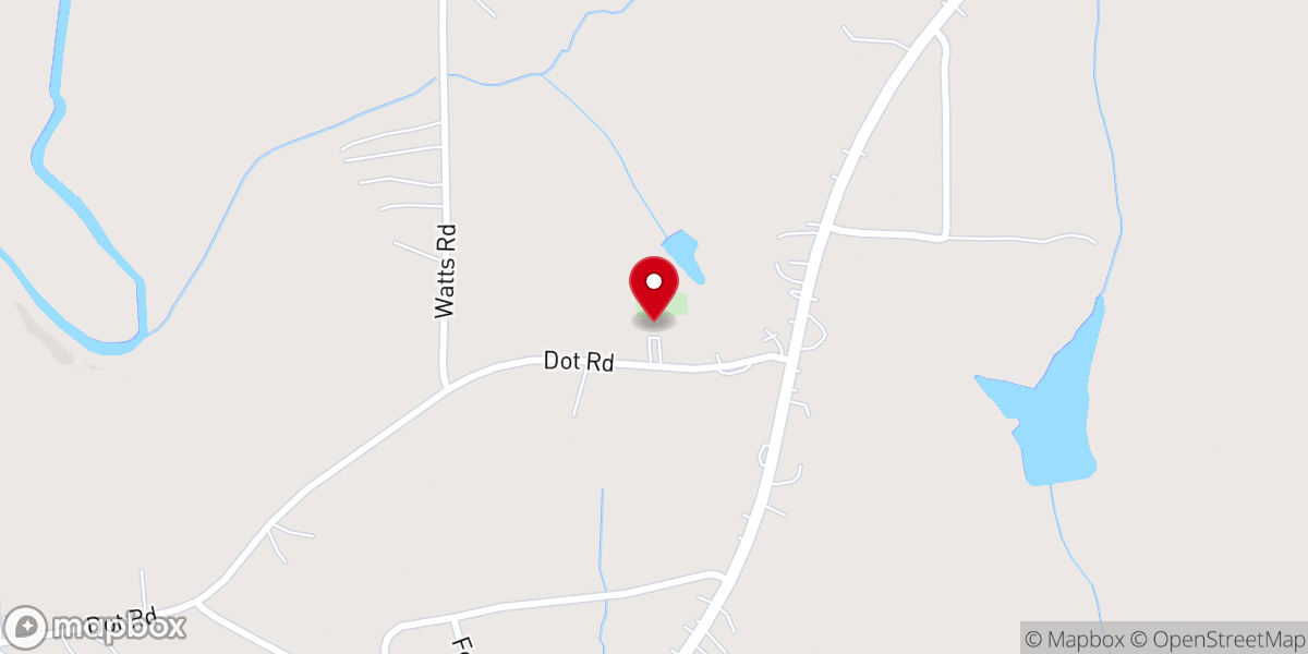Map showing location of Corinth Missionary Baptist Church