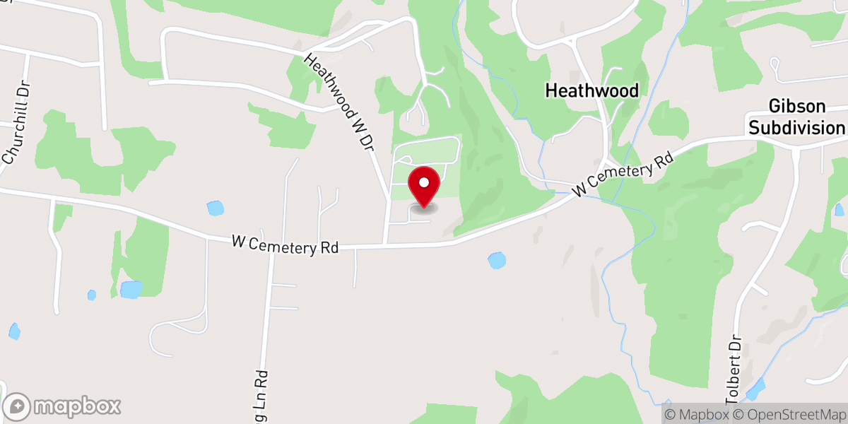 Map showing location of New Beginning Fellowship Church