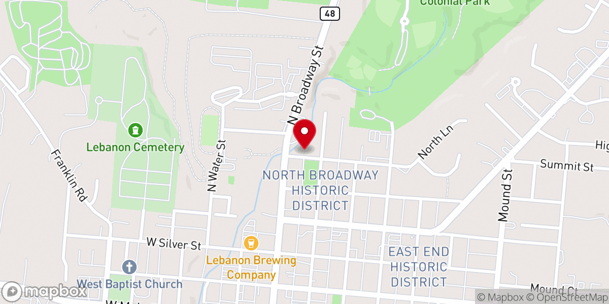 Map showing location of Urbancrest New Street Campus