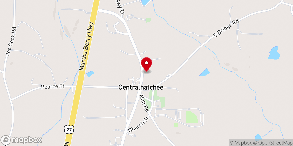 Map showing location of Heaven Bound Church of God