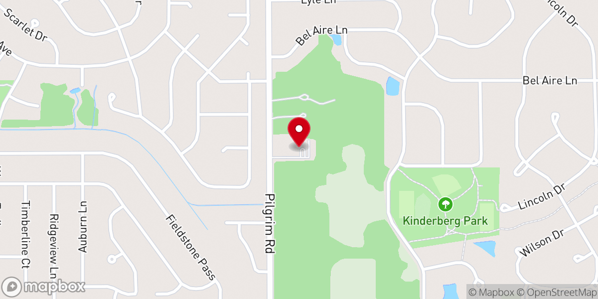 Map showing location of Lutheran Church of the Living Christ