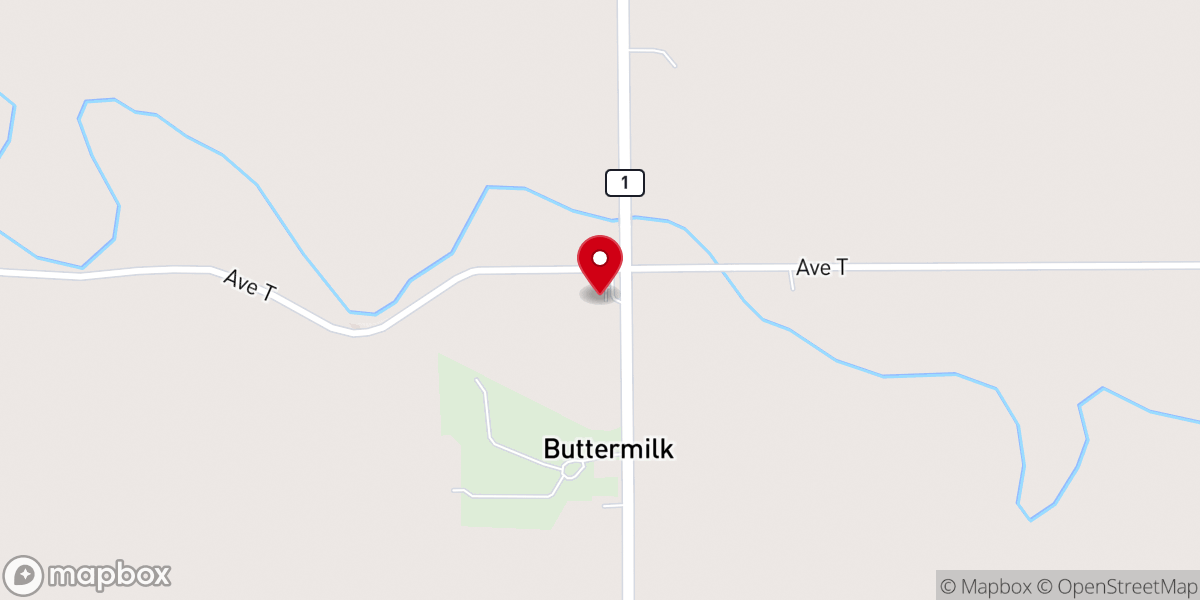 Map showing location of Antioch Community Church