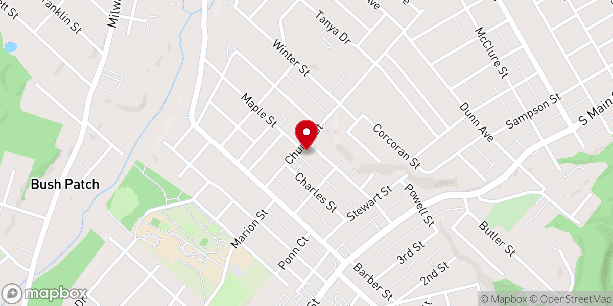 Map showing location of St. Nicholas Byzantine Catholic Church
