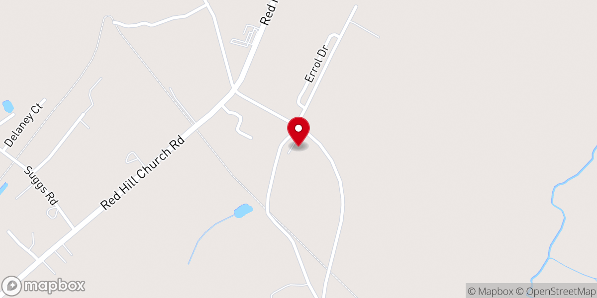 Map showing location of New Beginnings Worship Center