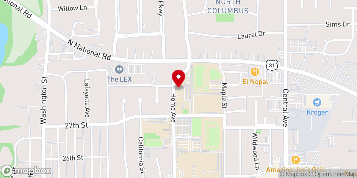 Map showing location of St. Bartholomew Parish Office