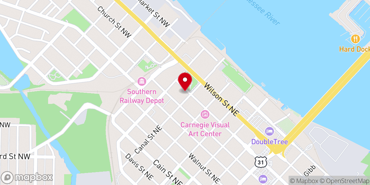 Map showing location of Summitt Church