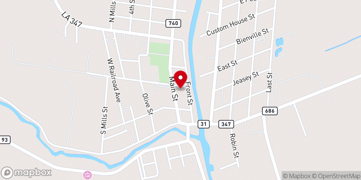 Map showing location of St Francis Regis Church