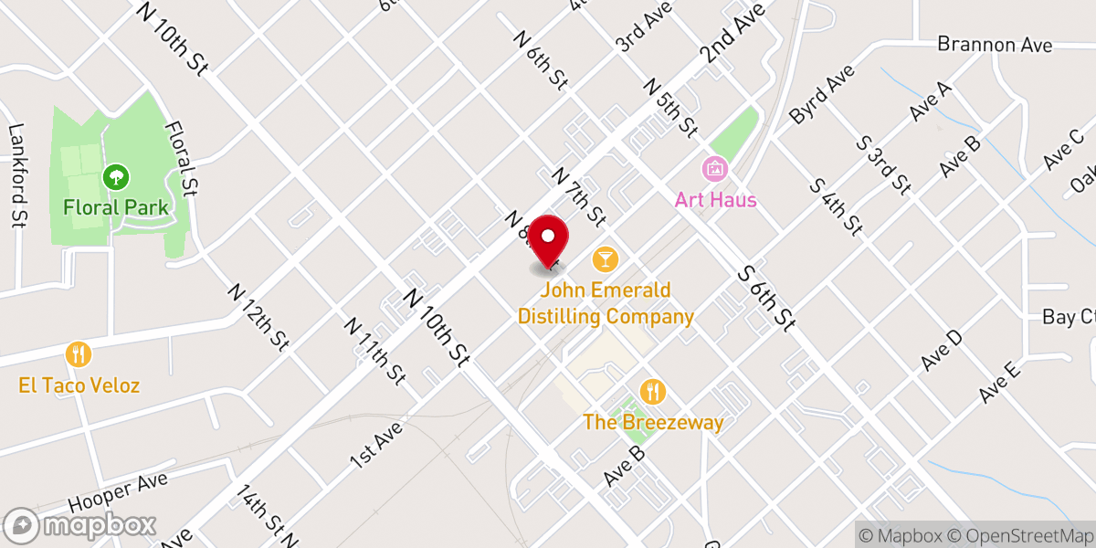 Map showing location of Emmanuel Episcopal Church