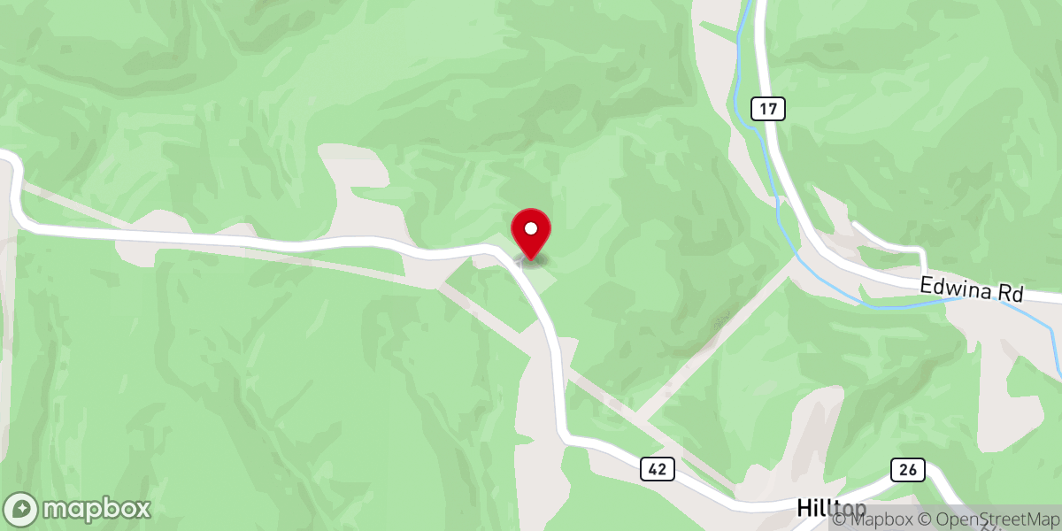 Map showing location of Connor Ridge Methodist Church