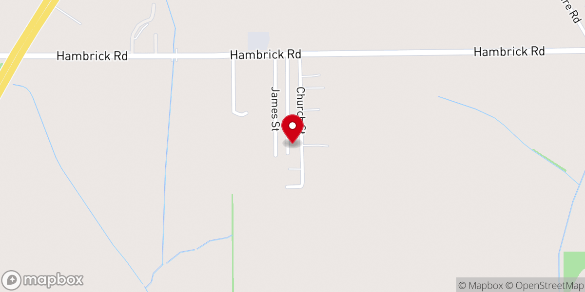 Map showing location of Kelly Chapel Church of God