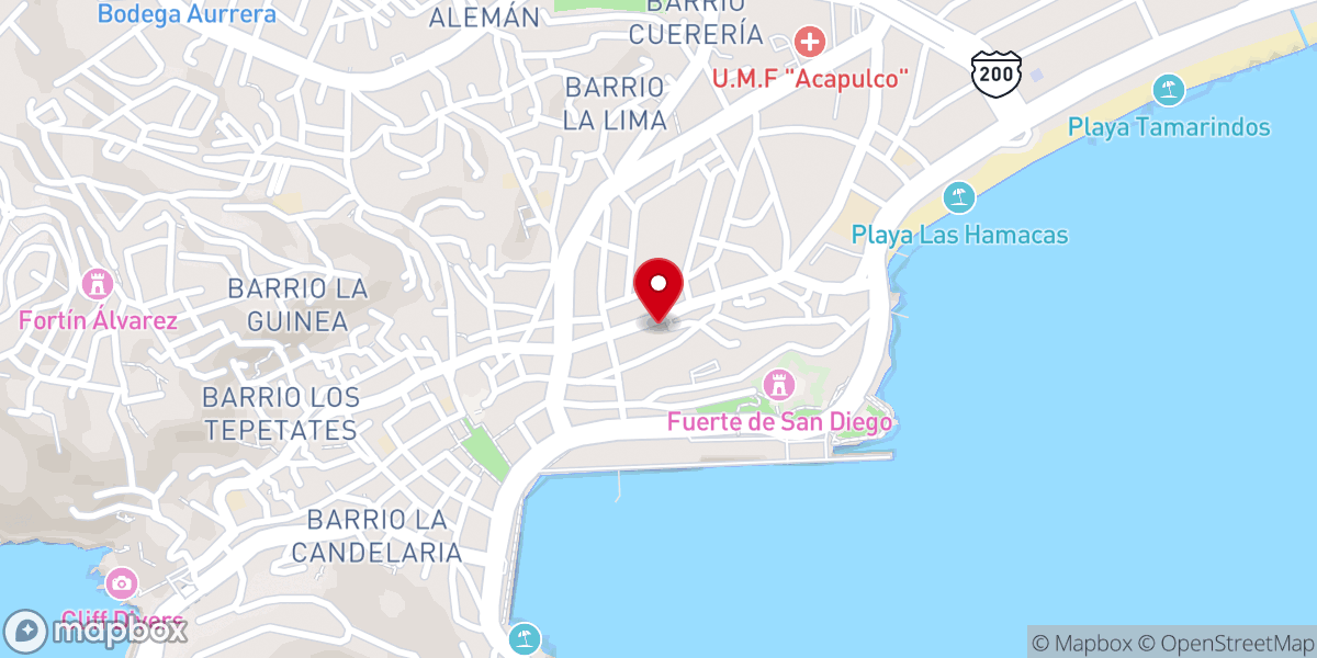 Map showing location of Iglesia Nacional Presbiteriana “Martires del 75”
