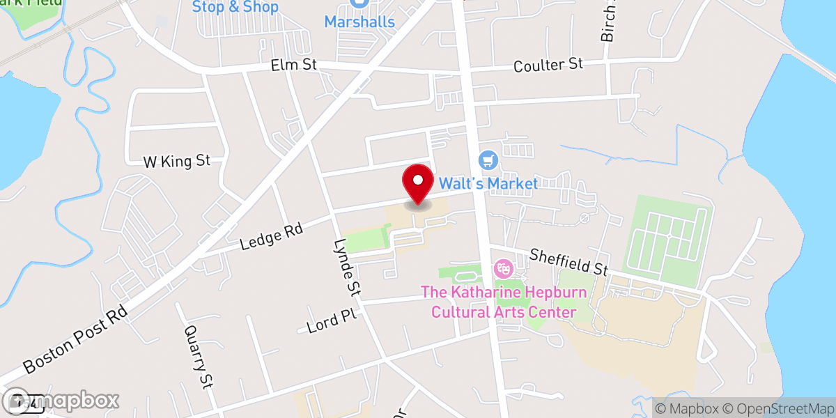 Map showing location of St John's Catholic School