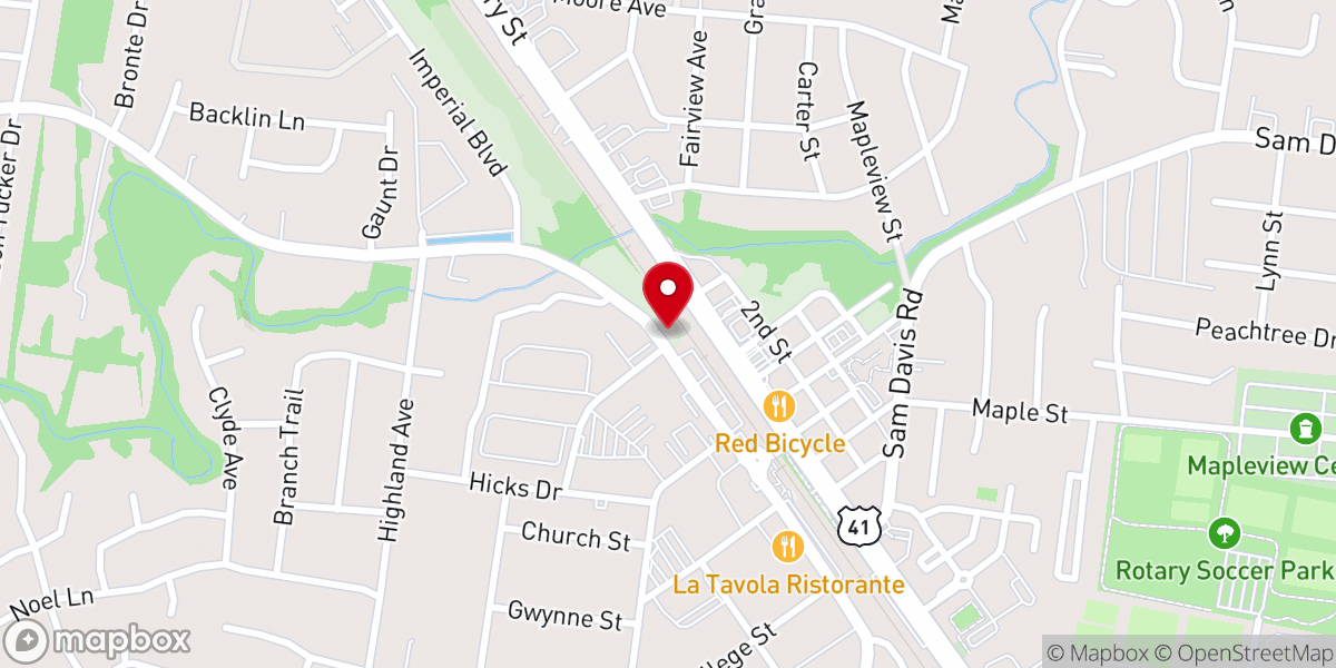 Map showing location of Elders Chapel United Methodist Church