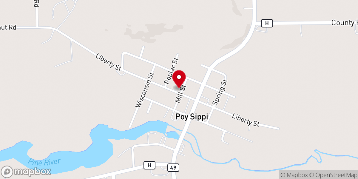 Map showing location of Sacred Heart of Jesus Catholic Parish