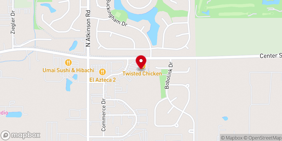 Map showing location of Hope Community Church