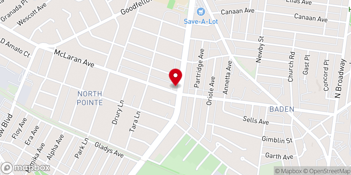 Map showing location of St Louis Metropolitan Church of Christ