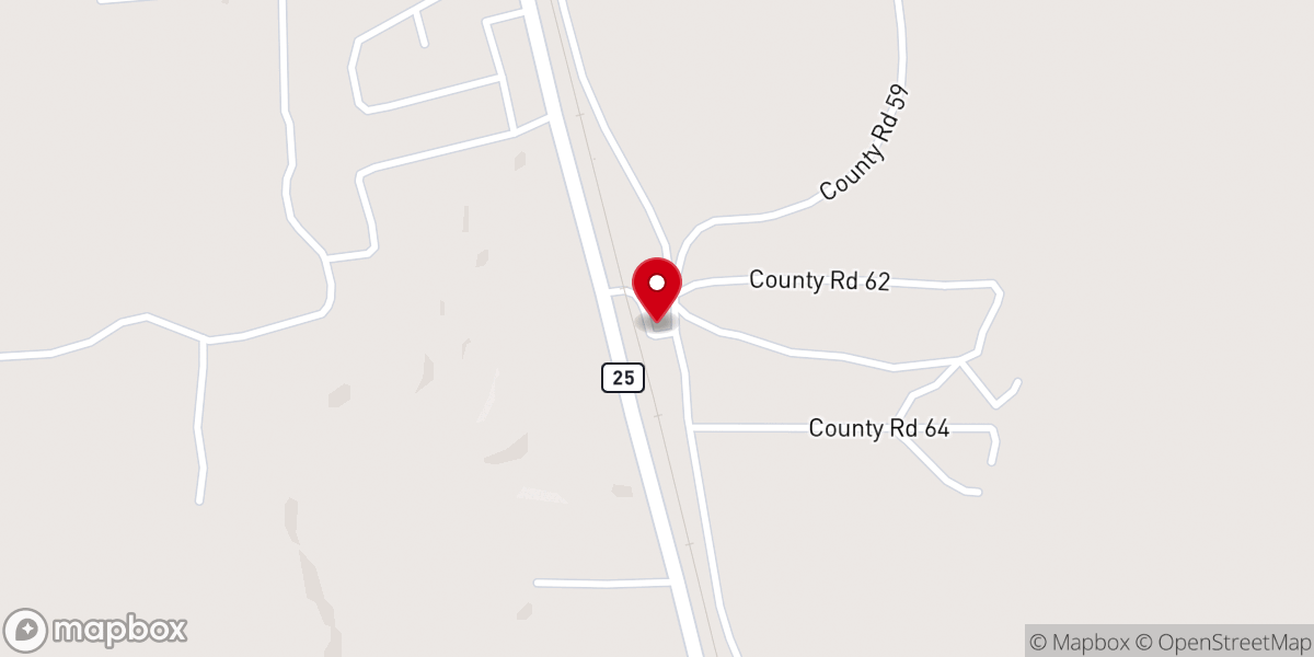 Map showing location of New Providence Primitive Baptist Church