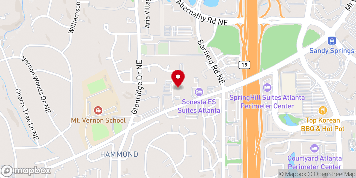 Map showing location of B'nai Torah Congregation