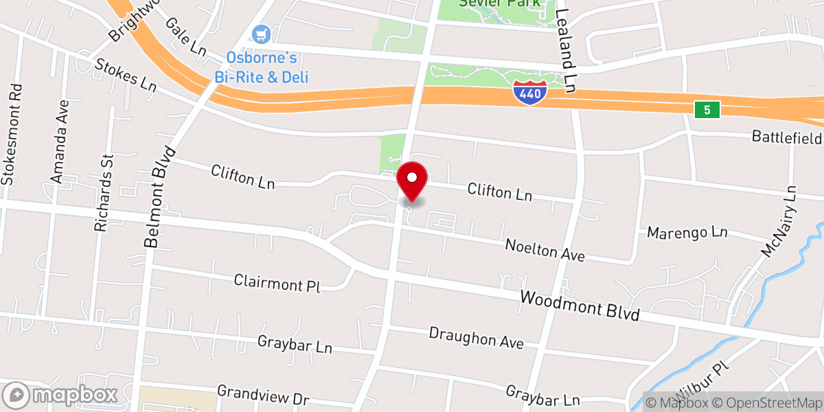 Map showing location of First Evangelical and Reformed United Church of Christ
