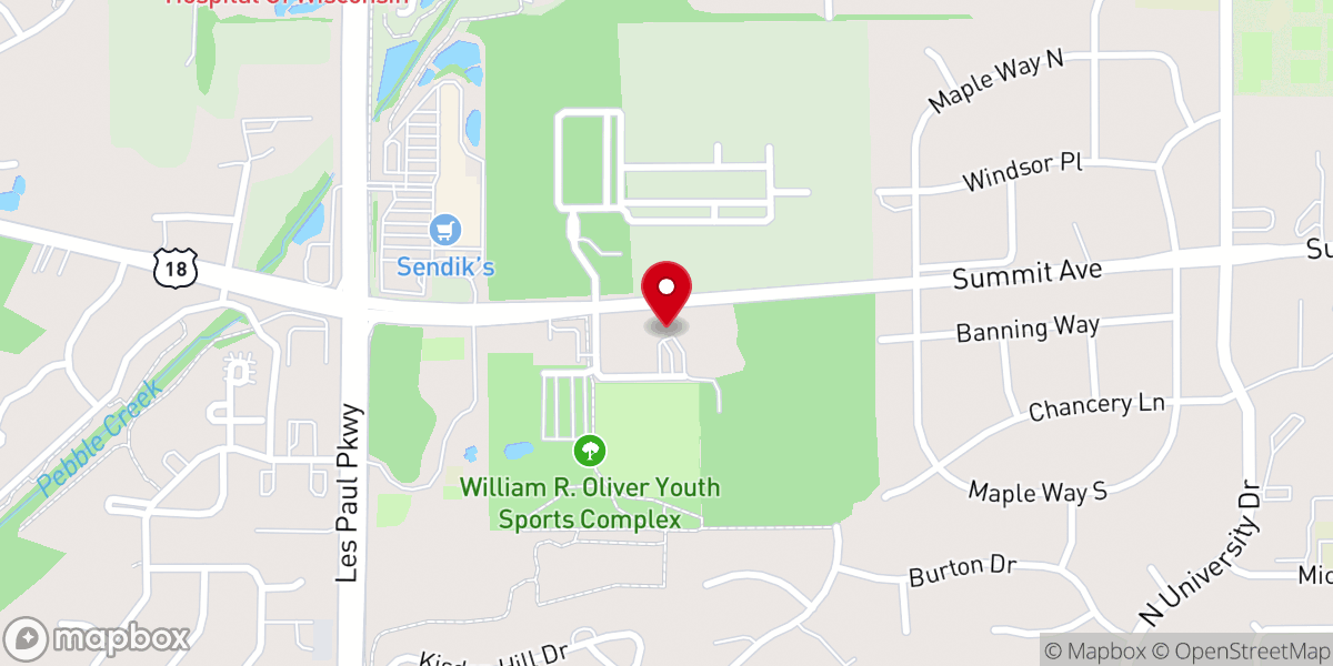 Map showing location of Christ The Life Lutheran Church Preschool & Childcare