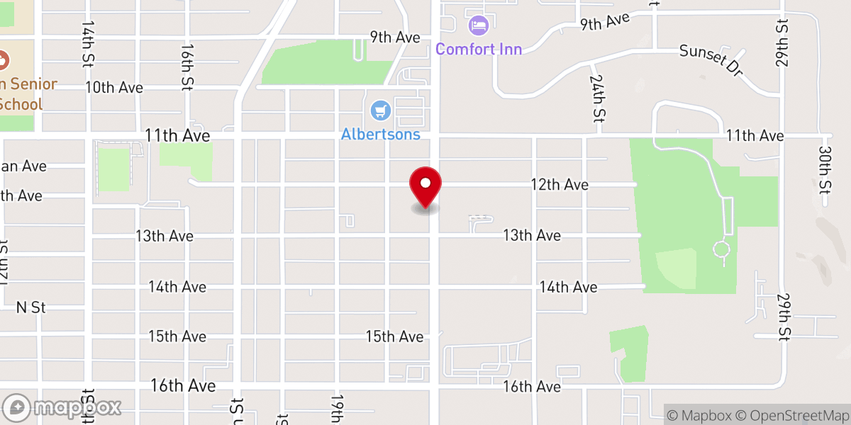 Map showing location of The Salvation Army Church & Social Services