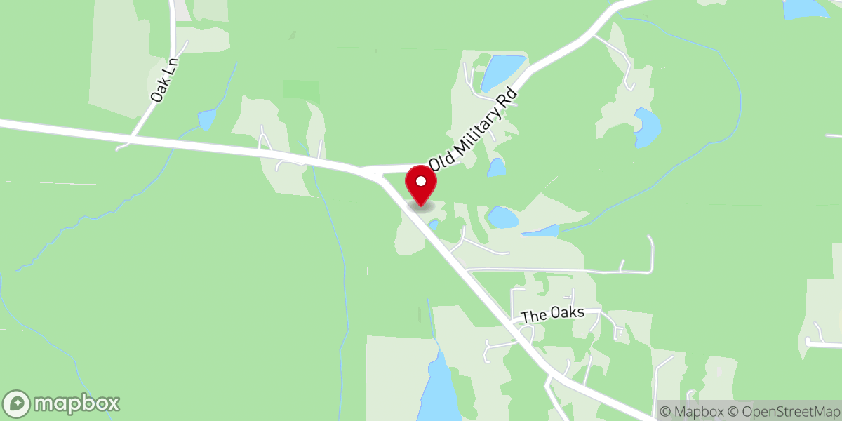 Map showing location of Hearn Church