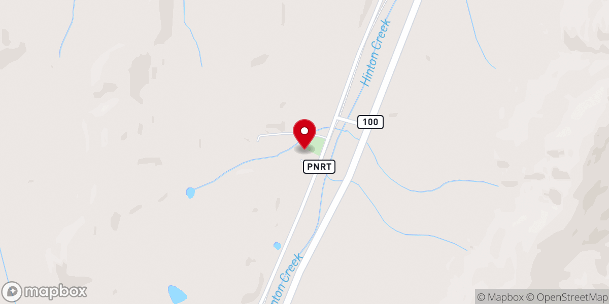 Map showing location of New Hope South Baptist Church