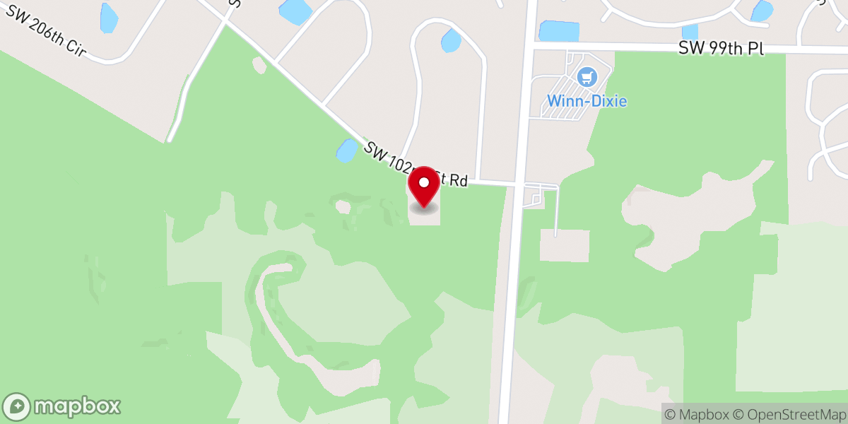 Map showing location of Rainbow Springs Village Church