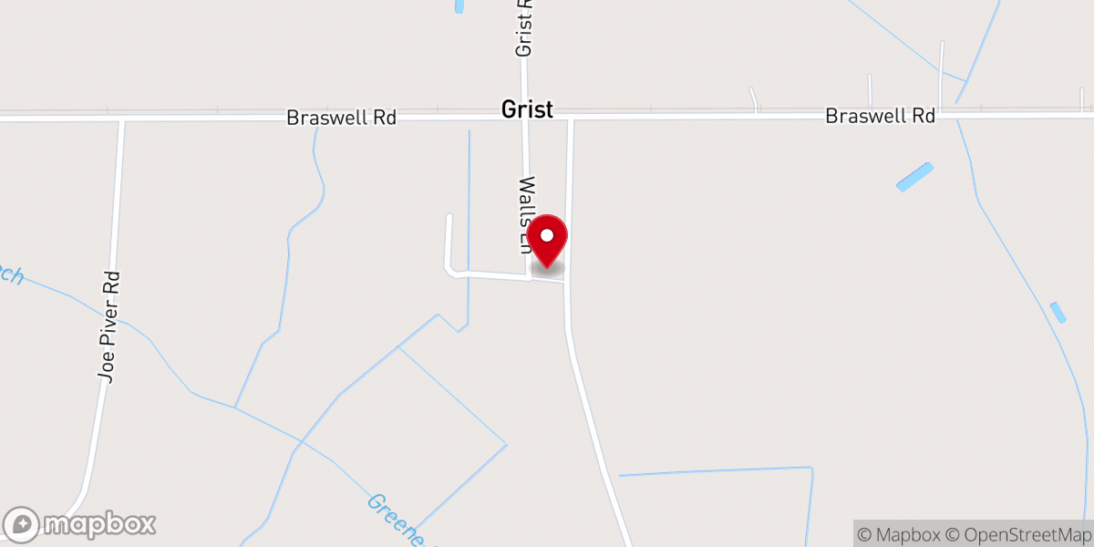 Map showing location of Mt Zion Baptist Church