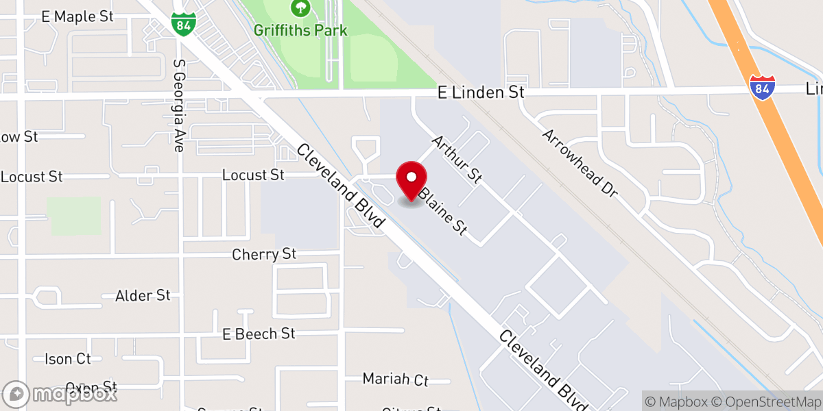 Map showing location of Christian Faith Center - Caldwell