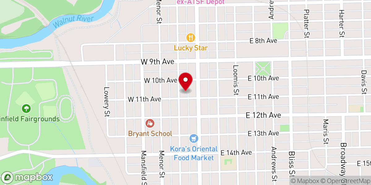 Map showing location of Abundant Life Ministries