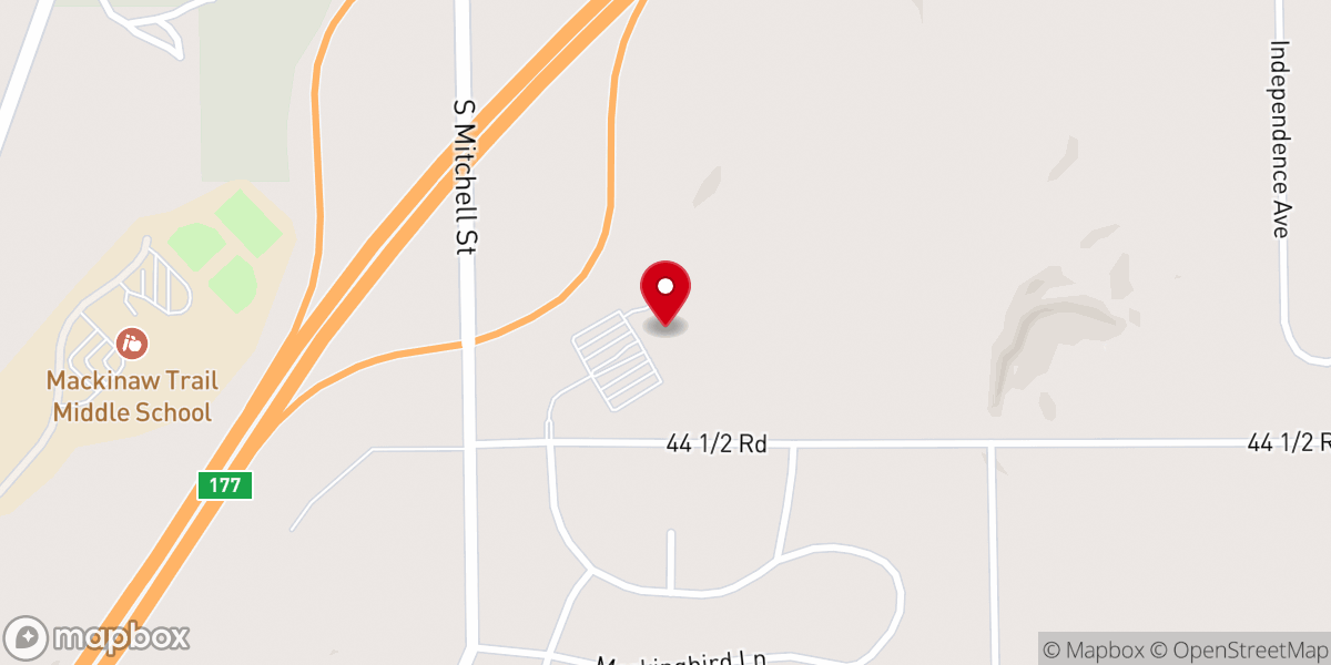 Map showing location of Resurrection Life Church