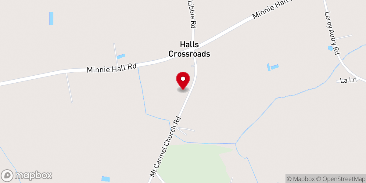 Map showing location of Mt Carmel Church of God of Prophecy