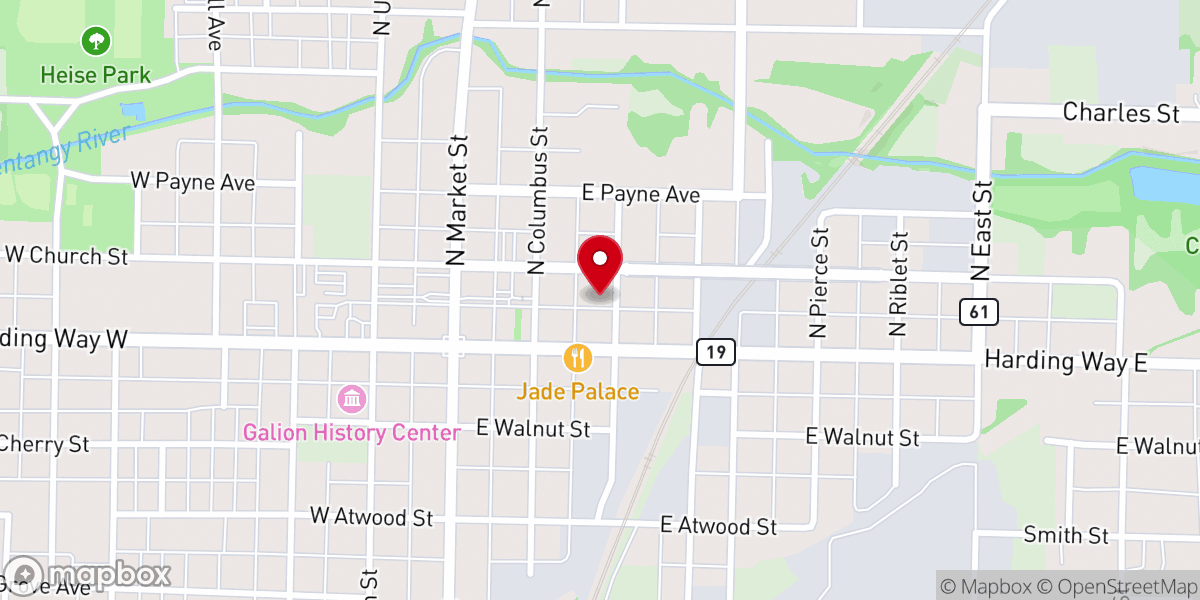 Map showing location of St Joseph's Catholic Church