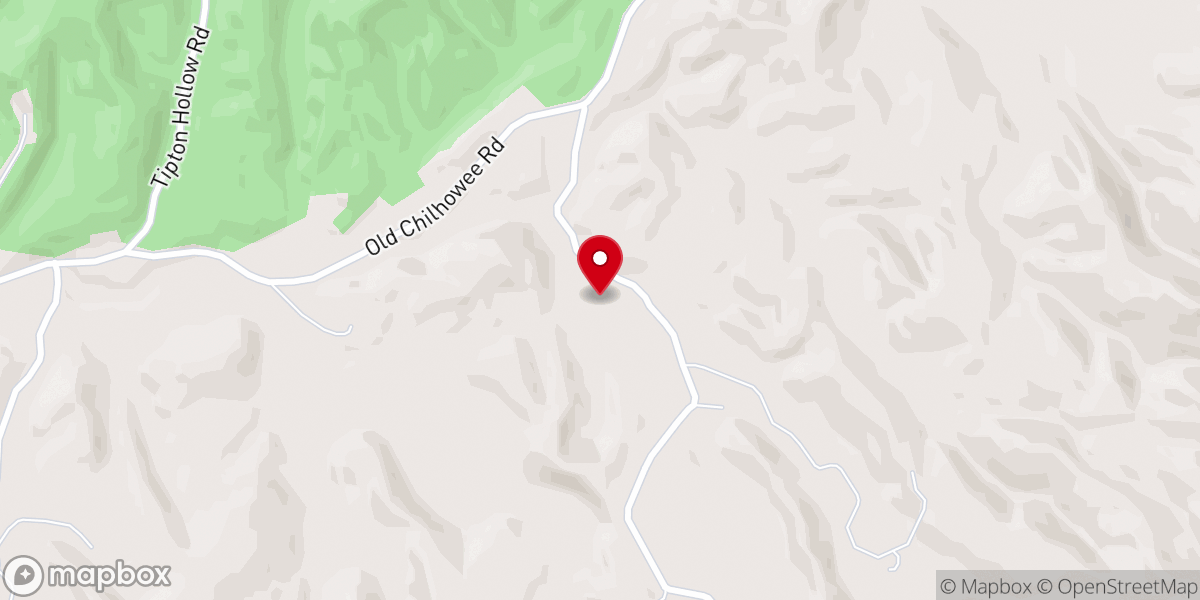 Map showing location of Smoky Mountain Wedding Chapels - Chapel in the Hollow