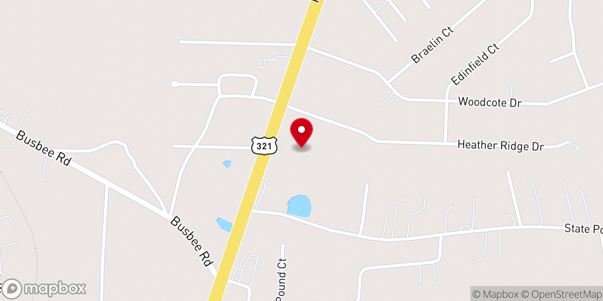 Map showing location of Christian Fellowship Baptist Church